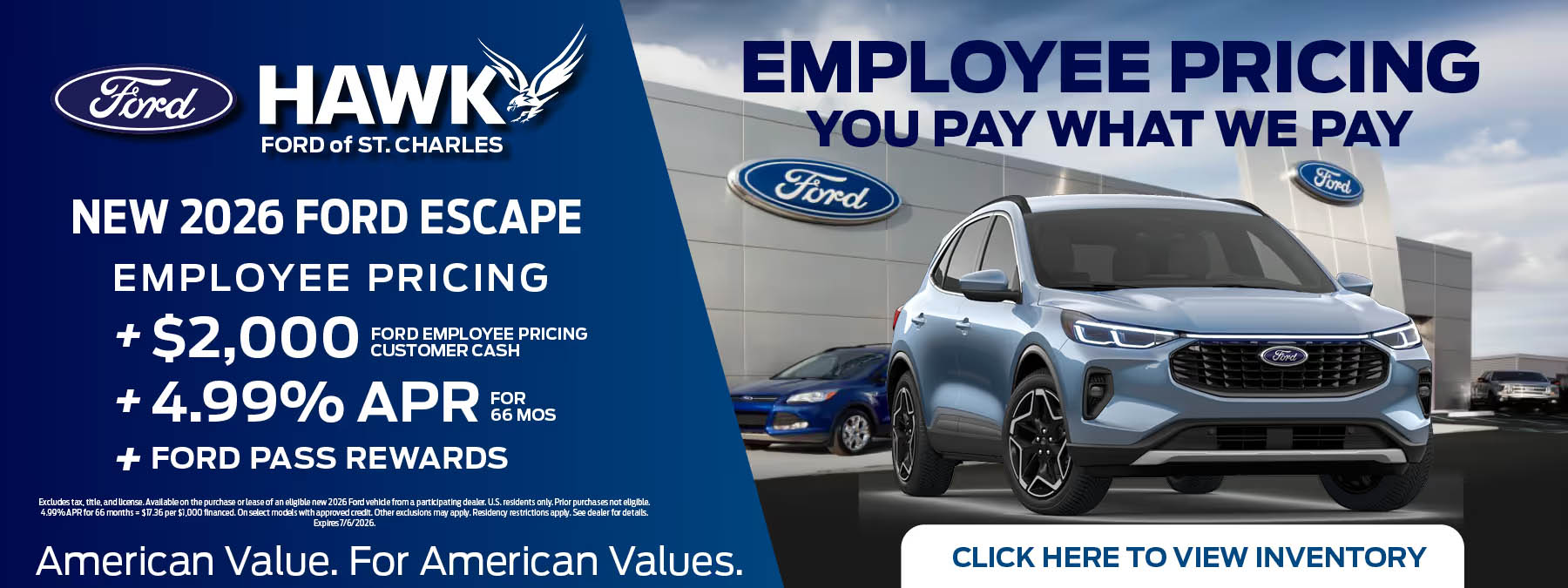 Hawk Ford St. Charles New Ford Escape