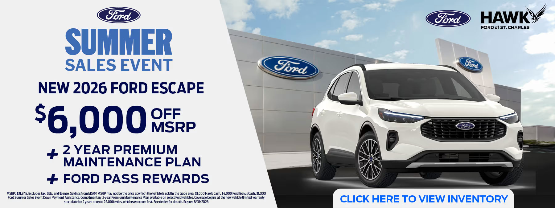 Hawk Ford St. Charles New Ford Escape